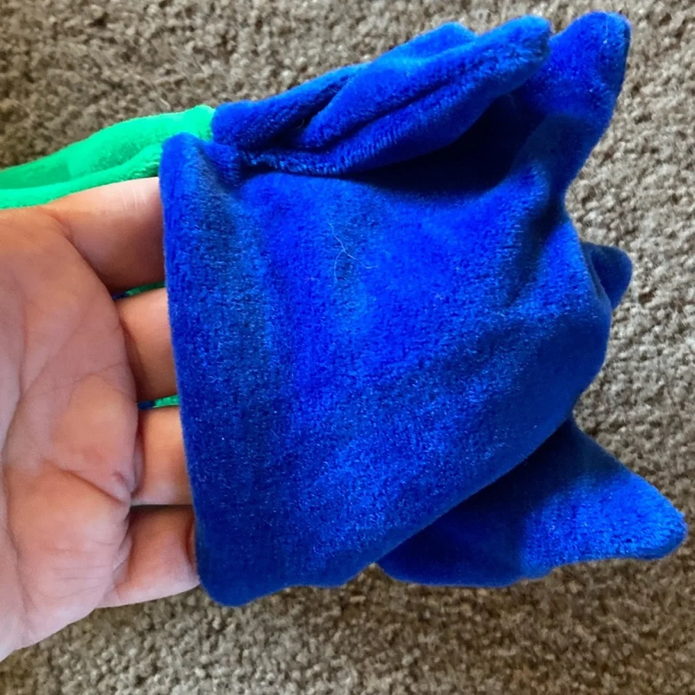 Dinosaur Costume with Tail Infant Toddler Size 12 Months Blue and Green Warm!